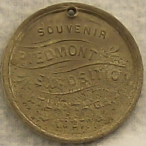 1887 Piedmont Exposition Medal
