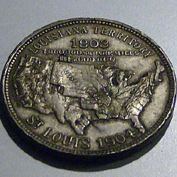 1904 Louisiana Purchase expo medal
