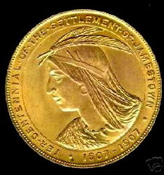 Pocahantas medal 1907