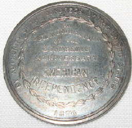 1876 silver medal