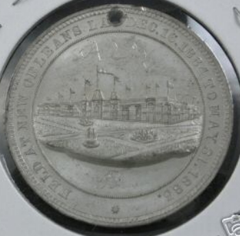Exposition building medal 1884