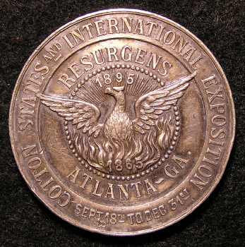 Bird's Eye View of Cotton States and International Exposition medals