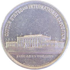 Fine Arts Building medal 1895 Atlanta Exposition
