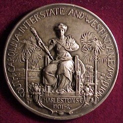 Silver Medal Charleston SC Interstate and West Indian Exposition 1901-1902