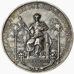 Silver bronze medal 1902 Charleston Expo