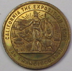 California The Exposition State Medal