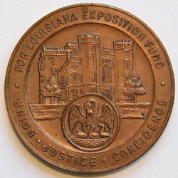 FOR LOUISIANA EXPOSITION FUND - Bronze medal- 40mm - HK406
