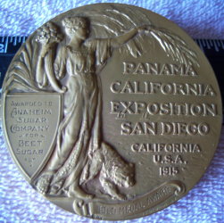medal 1915 San Diego Panama-Pacific Exposition
