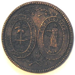 South Carolina Token with State Seal