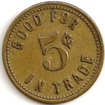Token Good For 5 cents in Trade Atlanta Exposition 1895