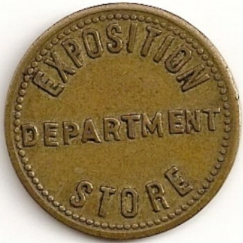 Exposition Department Store Token 1895 Atlanta Exposition