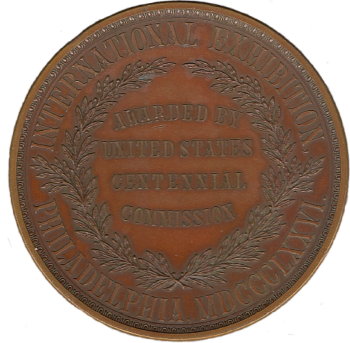 1876 Small Award Medal
