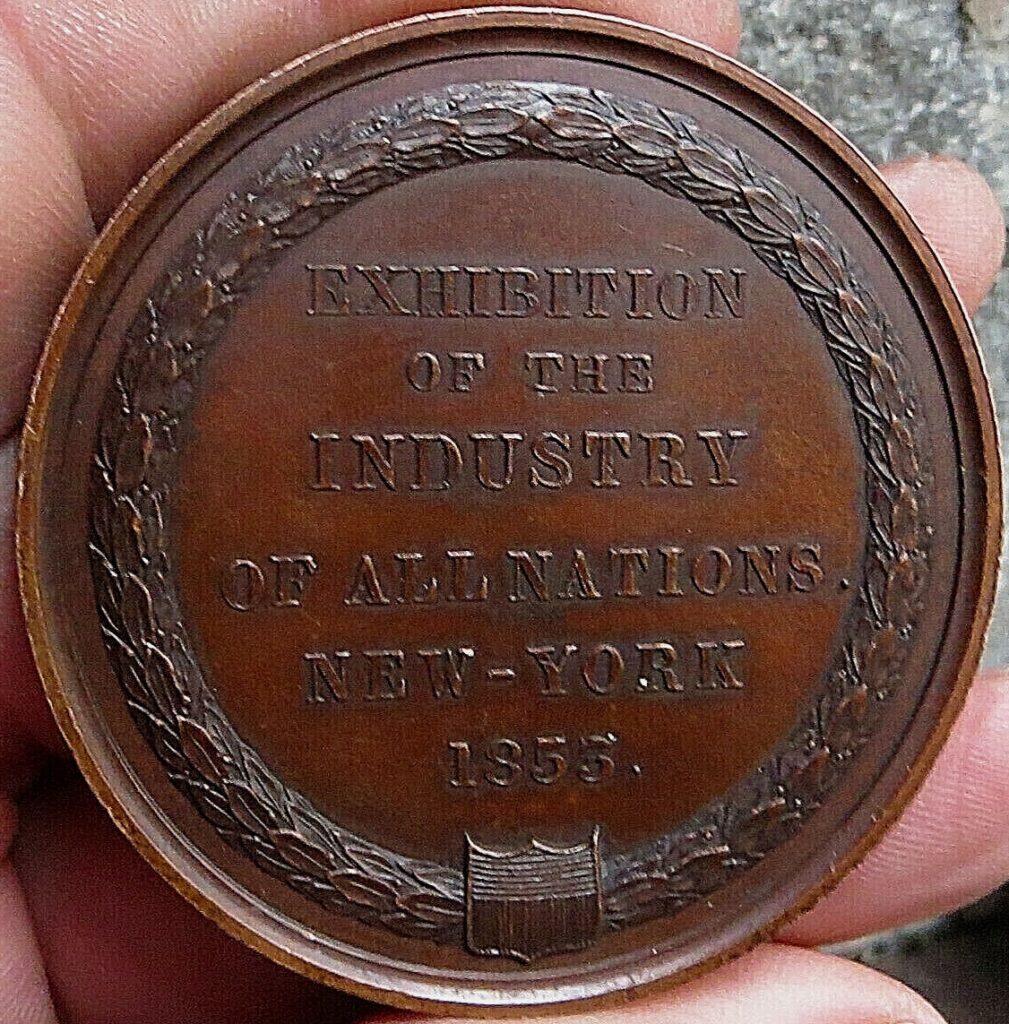 medal 1853 New York Exposition