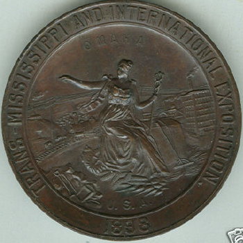 1898 award medal Trans Mississippi exposition in Omaha