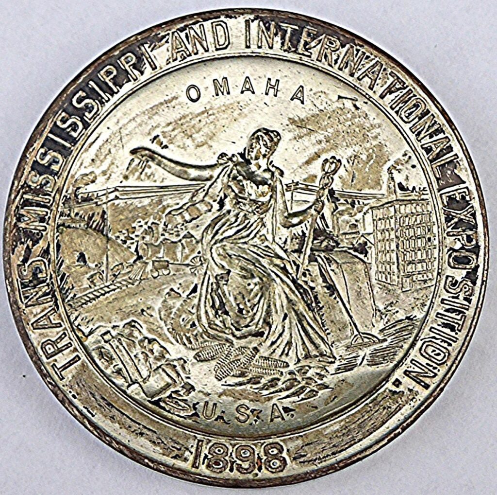 1898 silver award medal