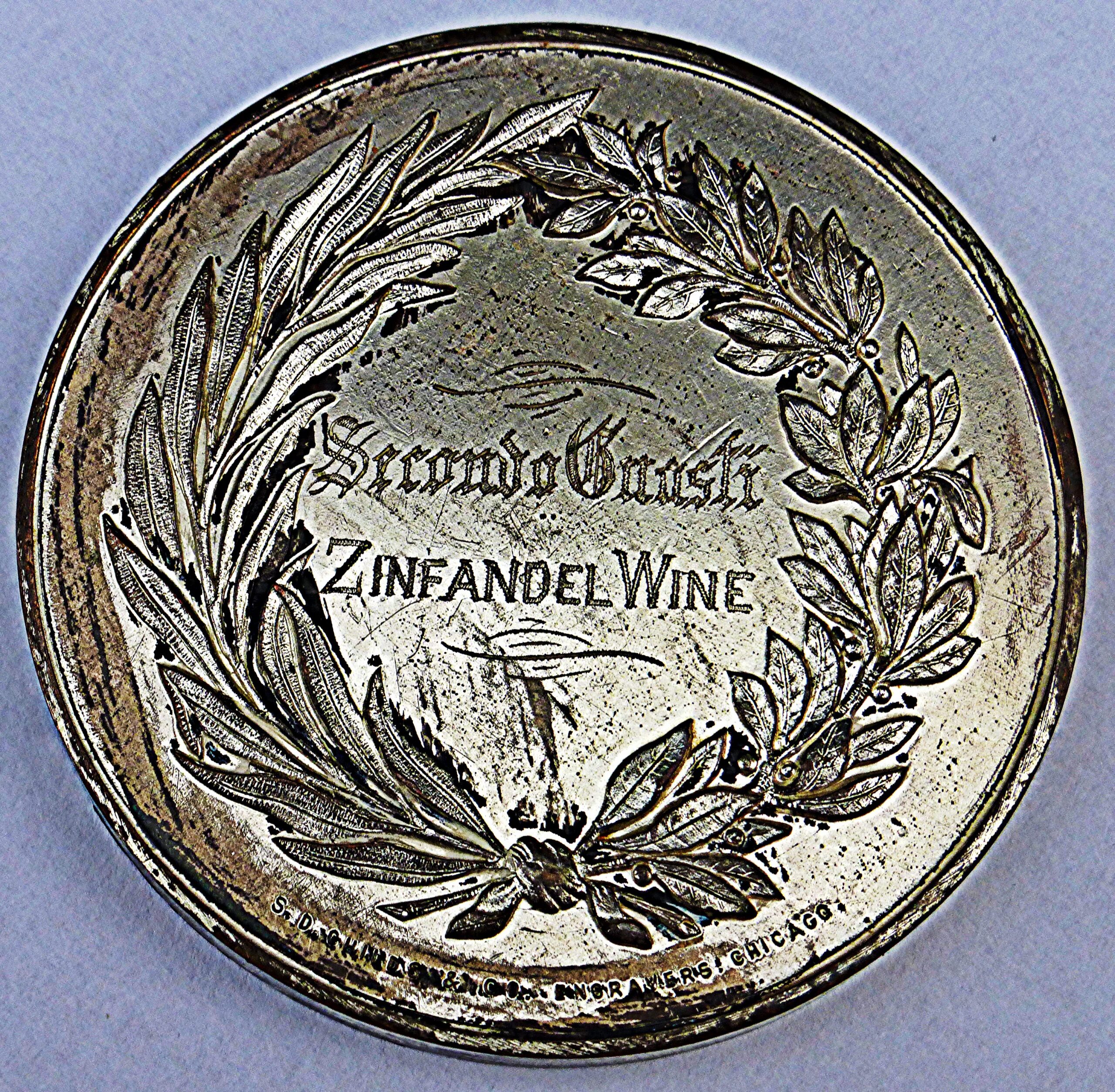 1898 silver award medal