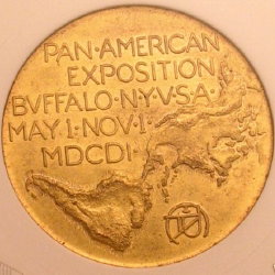 1901 official medal Pan American Exposition