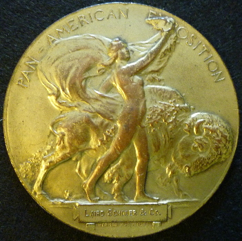 1901 award medal Pan American Expo