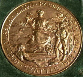 award gold medals 1909 Alaska Yukon Pacific Exposition 