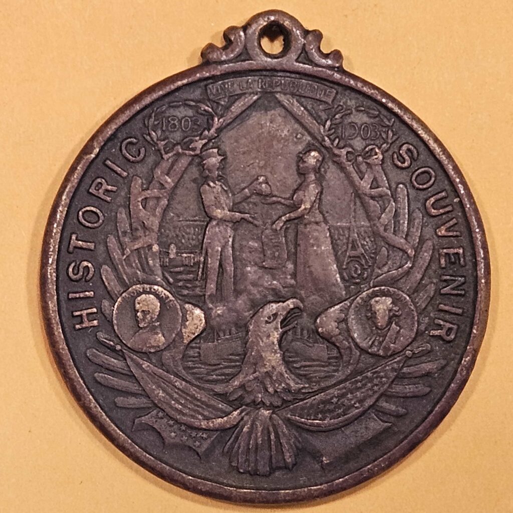 1904 Souvenir medal from the St Louis Exposition