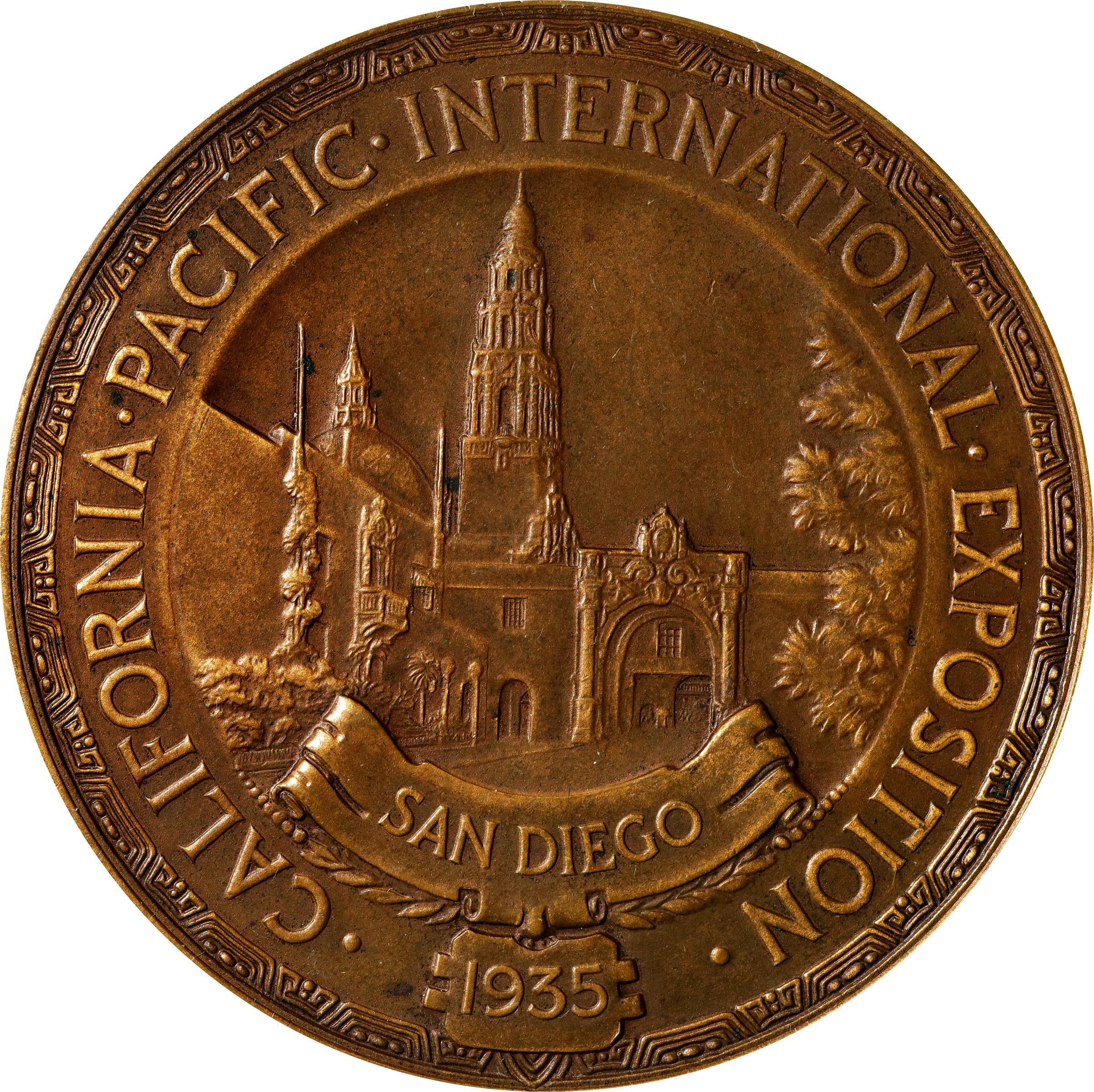 award medal 1935 California-Pacific International Exposition Award Medals